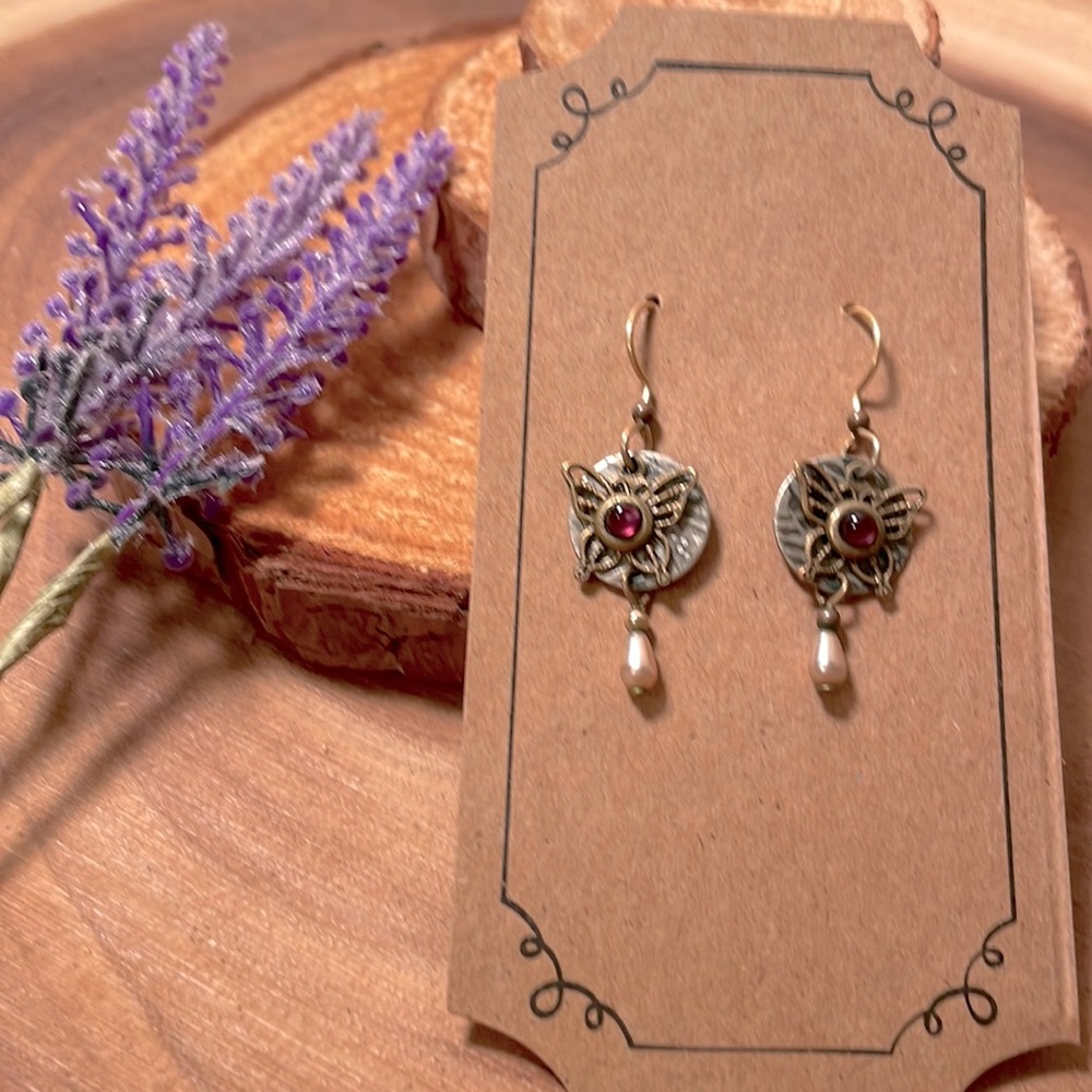 Women’s silver forest earrings